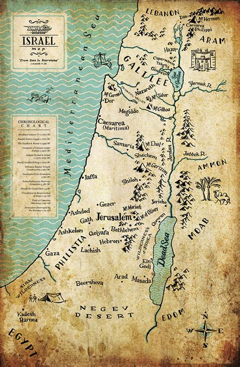 Map of Ancient Israel .